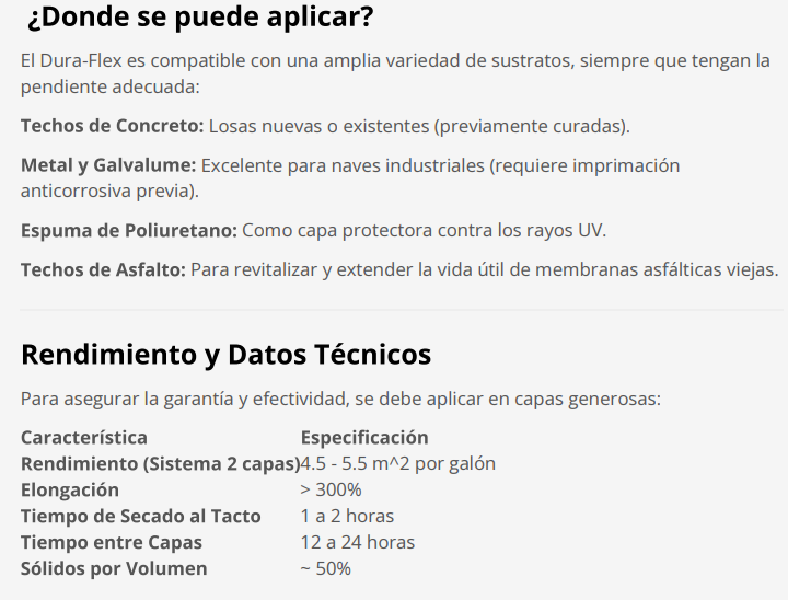 SELLADOR TECHOS DURAFLEX BLANCO 1GL