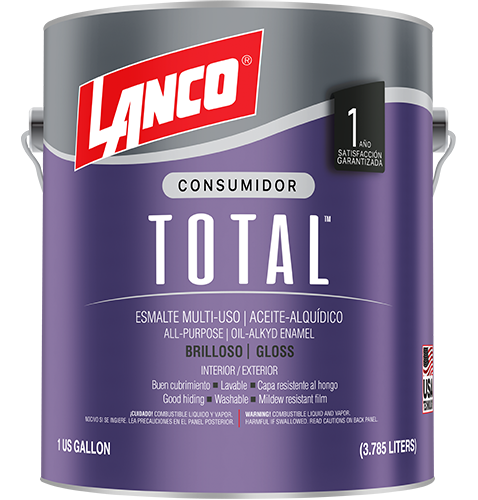 ESMALTE SINTETICO TOTAL CAOBA 1/4GLN