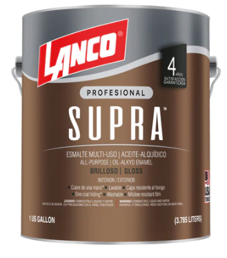 ESMALTE SINTETICO SUPRA CAFE MORO 1/4GLN