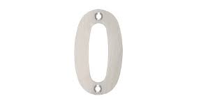 NUMERO 0 DE ACERO INOXIDABLE 75MM