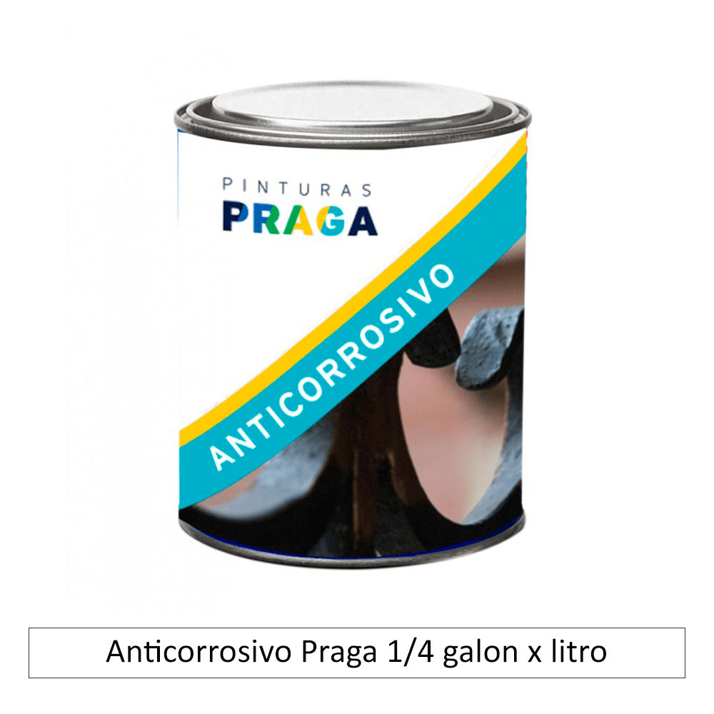 ANTICORROSIVO NEGRO 1/4 GALON PRAGA