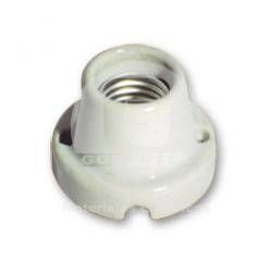 BASE RECTA LOZA ROSCA E27