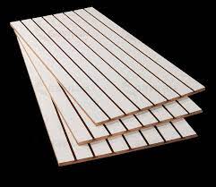 MDF RANURADO 18MM BLANCO