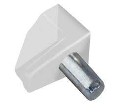 SOPORTE REPISA PLASTICO METAL BLANCO