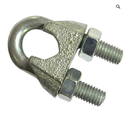 ABRAZADERA DE CABLE ACERO 1/8 PAR