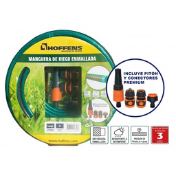 SET MANGUERA C/MALLA 1/2 X 10MT + ACCESORIOS