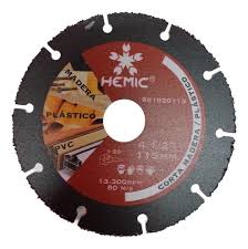 DISCO CORTE MADERA/PLASTICO HEMIC 4.1/2"