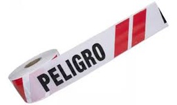 CINTA PELIGRO ROJO BLANCO ROLLO