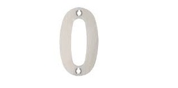 NUMERO 0 DE ACERO INOXIDABLE 75MM