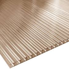 POLICARBONATO ALVEOLAR BRONCE 2.90X1.05MT 4MM
