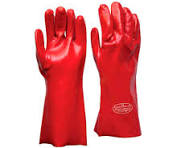 GUANTE PVC ROJO
